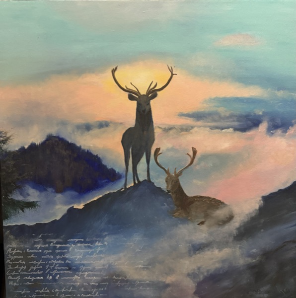 Pictures of You, oil painting by Jane Stark.