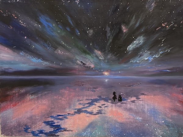 Across the Universe, oil painting by Jane Stark.